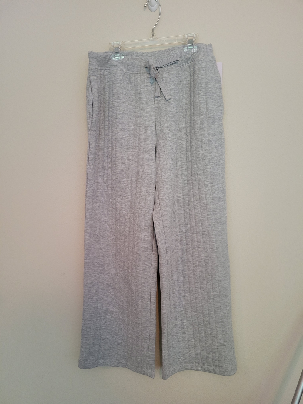 Auden Light Gray Ribbed Lounge Pants
